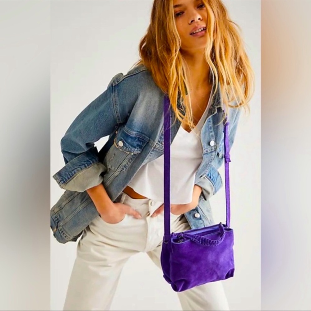 NWOT Free People Cody Suede Crossbody Bag